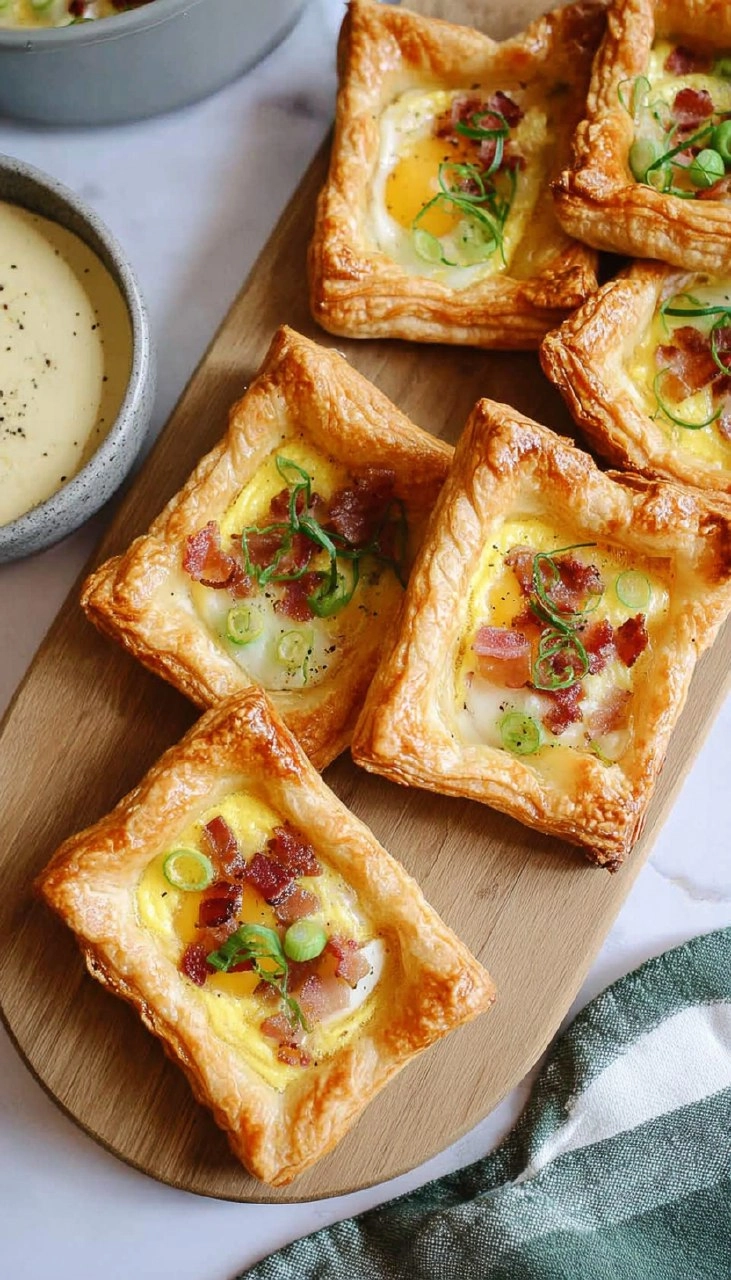Spring Brunch Puff Pastry Egg Tarts