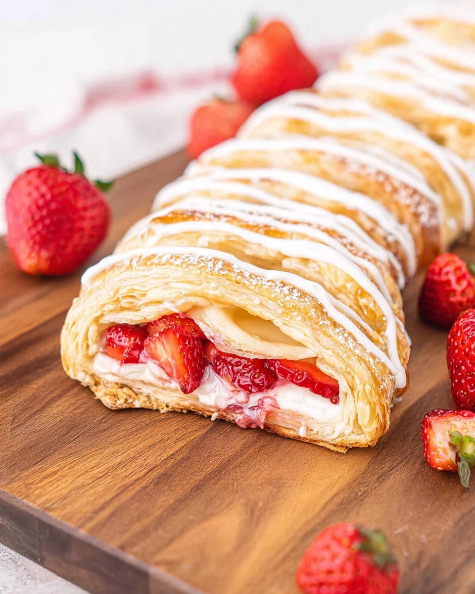 Strawberry Cream Cheese Danish | Easy Puff Pastry Breakfast Pastry