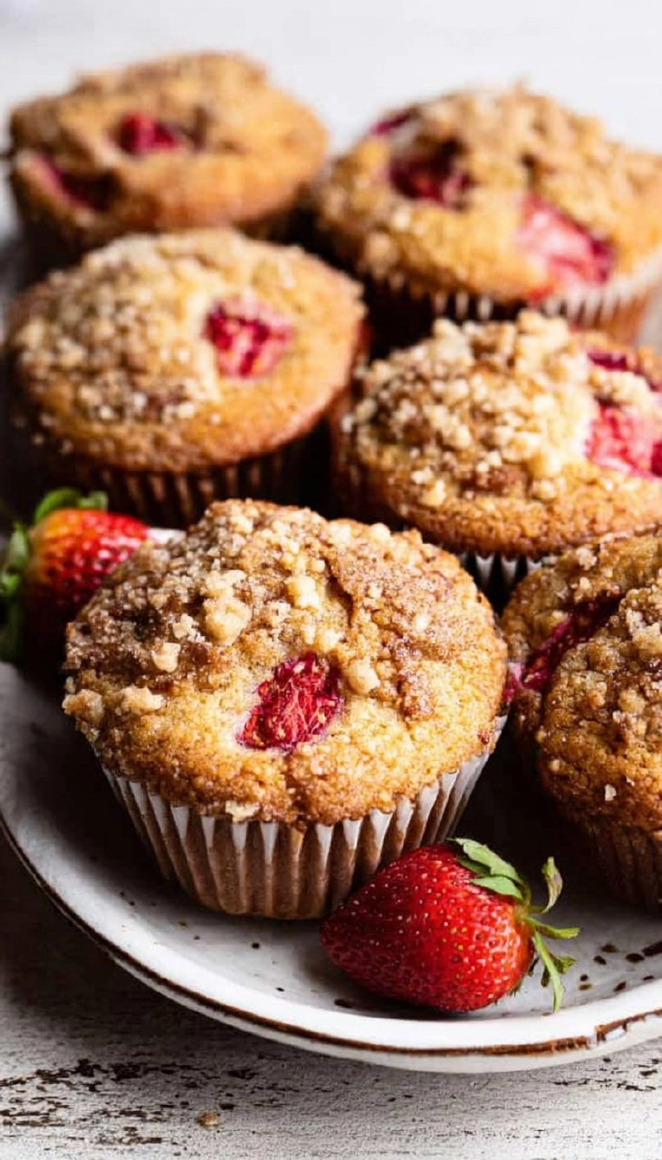 Almond Flour Strawberry Muffins