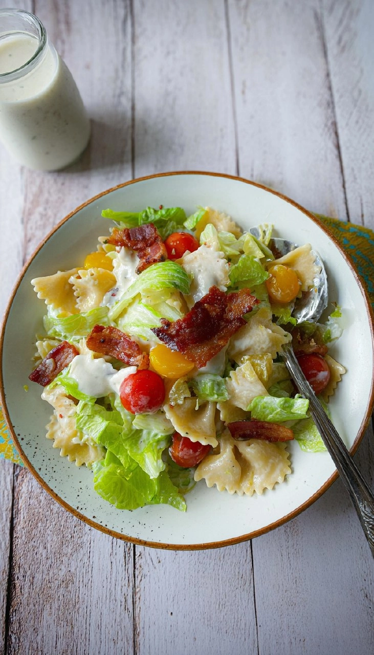 BLT Pasta Salad with Buttermilk Ranch Dressing