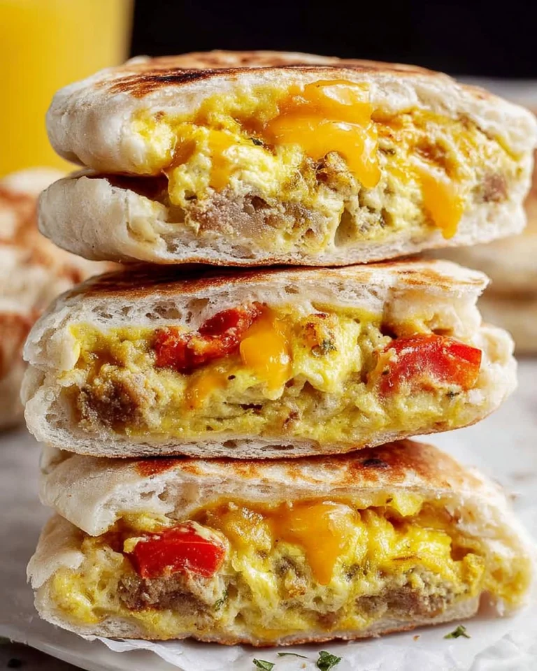 Breakfast-Stuffed-Cottage-Cheese-English-Muffins-High-Protein-Recipe