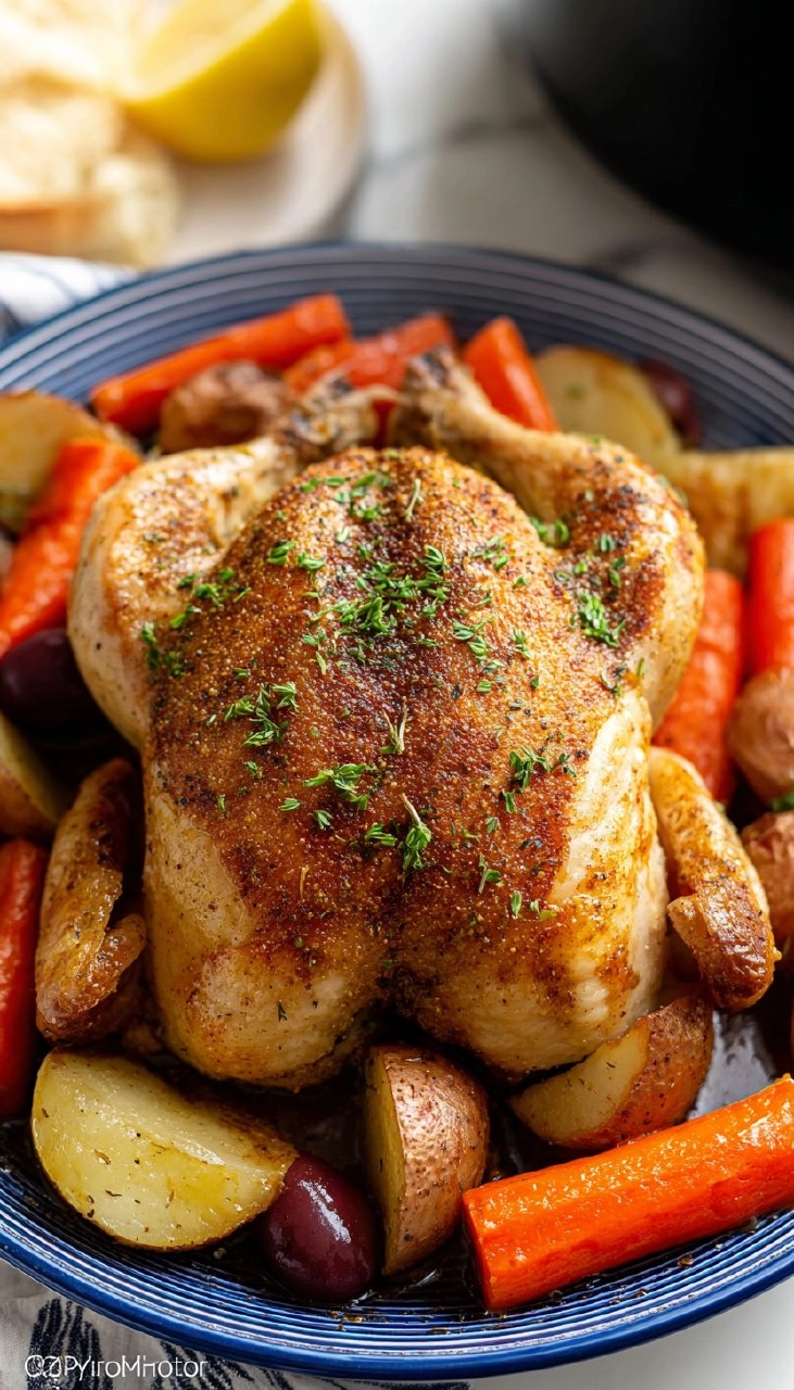 Crockpot Whole Chicken (10 Minute Prep)