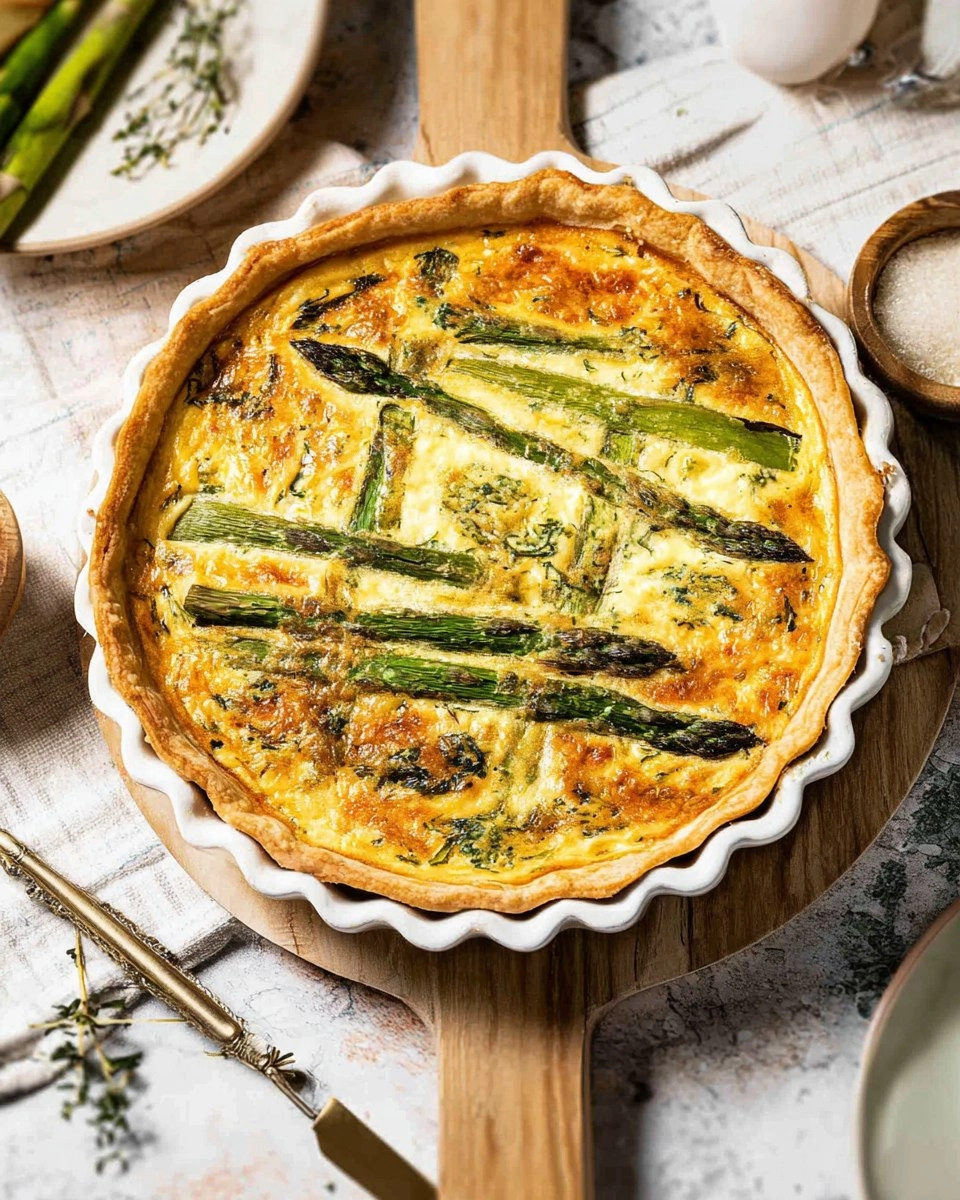 Easy Asparagus Quiche with Gruyère
