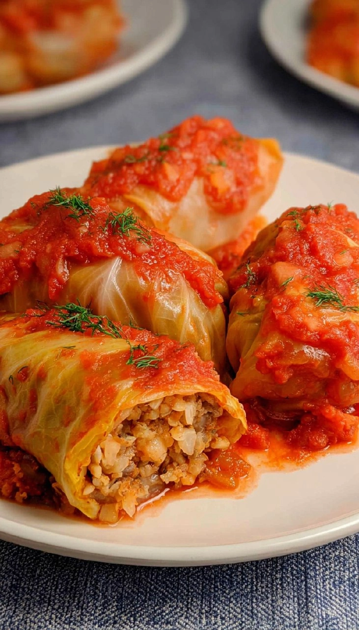 Easy Vegan Stuffed Cabbage Rolls