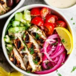 Greek-Chicken-Bowls-with-Lemon-Garlic-Tahini-Sauce-Healthy-Mediterranean-Bowls-Recipe