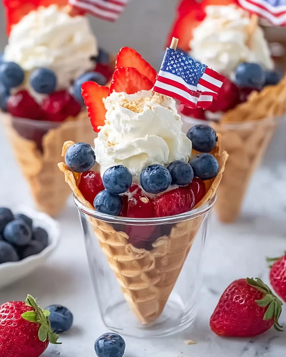 No-Bake-4th-of-July-Patriotic-Fruit-Cones-Recipe