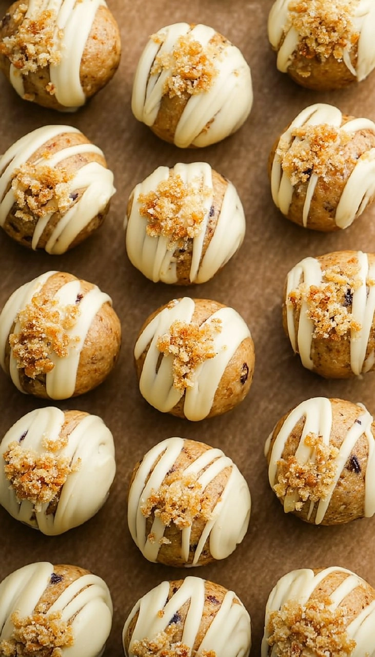 No-Bake Carrot Cake Protein Balls