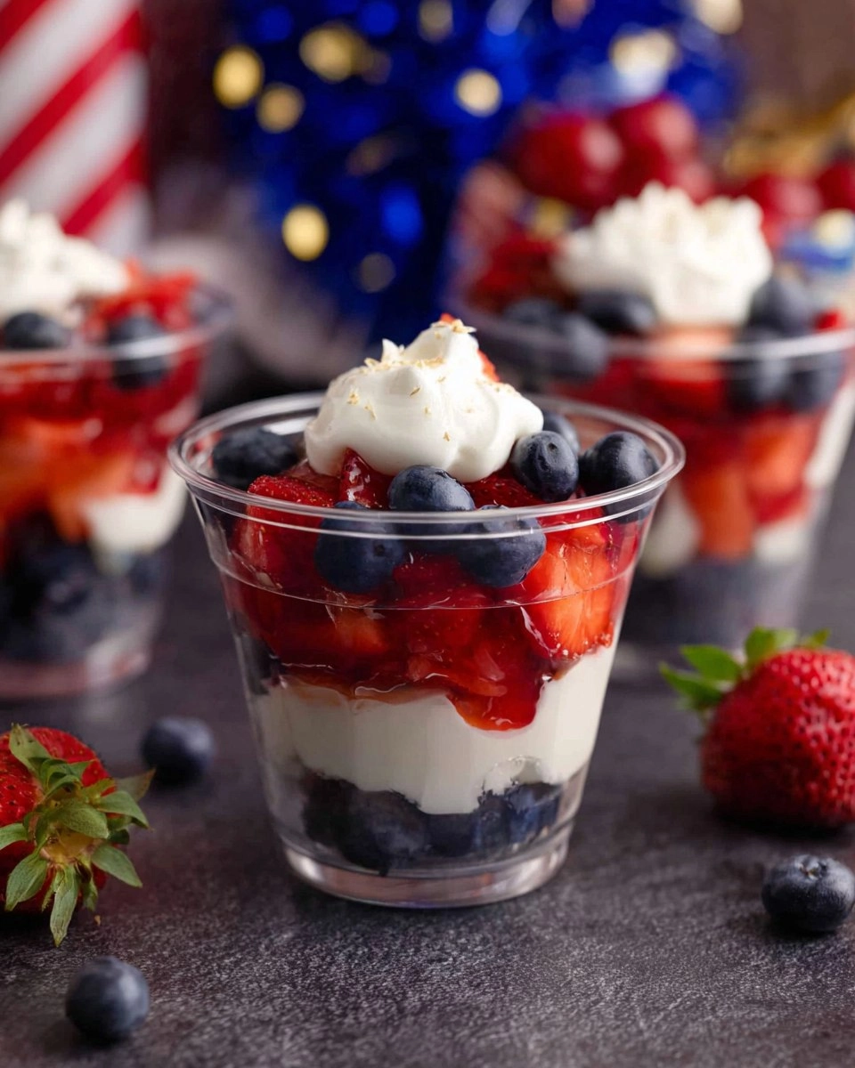 Red, White and Blue Fruit Cups 44 Red, White and Blue Fruit Cups