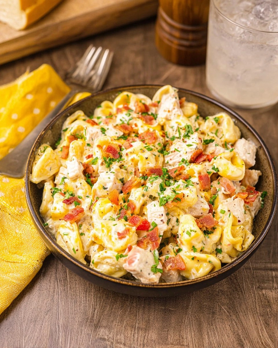 Sheet Pan Chicken Bacon Ranch Tortellini