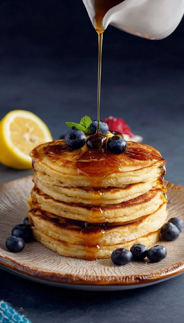 Vegan Lemon Ricotta Pancakes