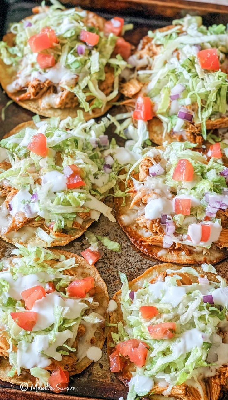 Baked Chicken Tostadas 90 Baked Chicken Tostadas