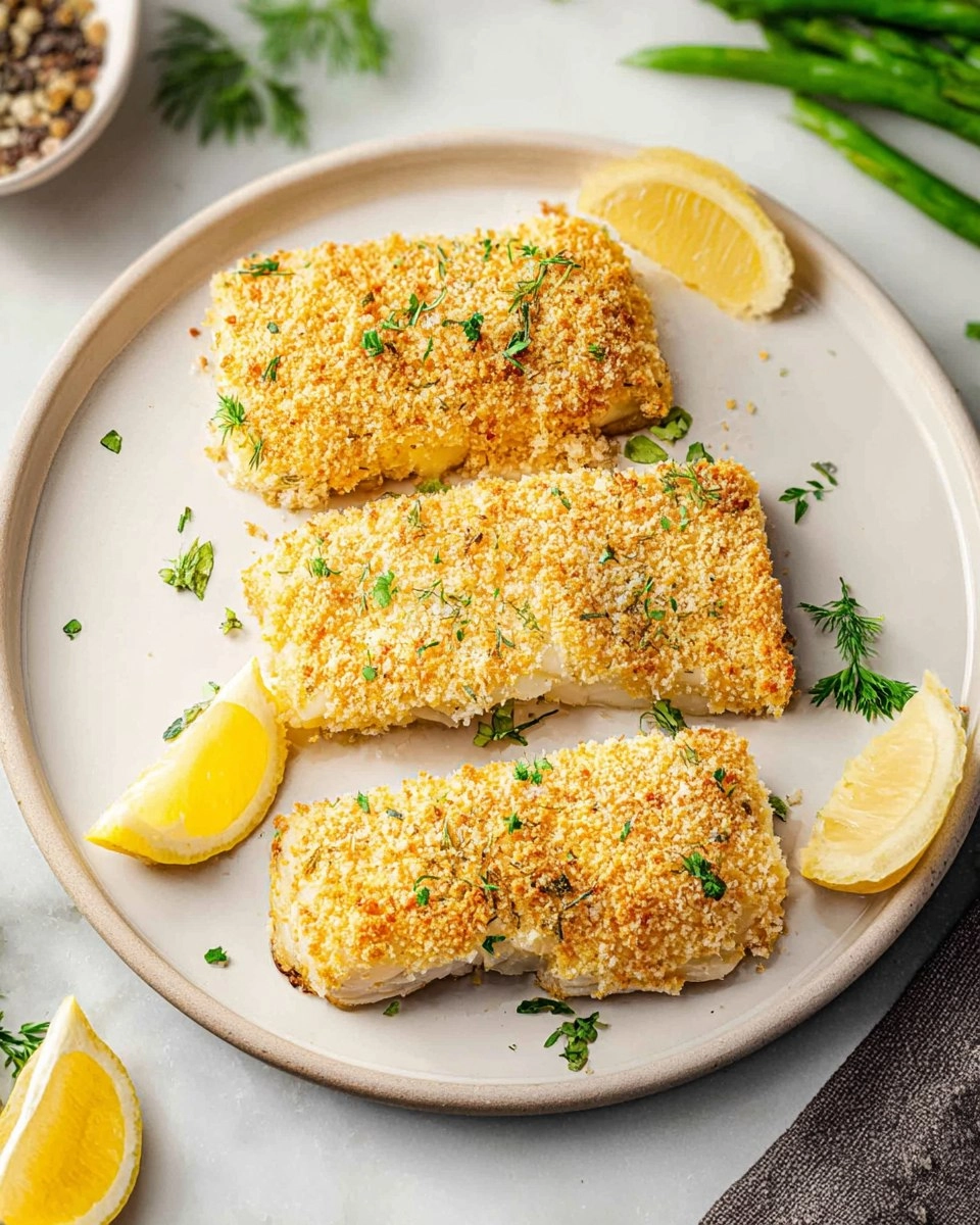 Baked Cod With Panko Bread Crumbs