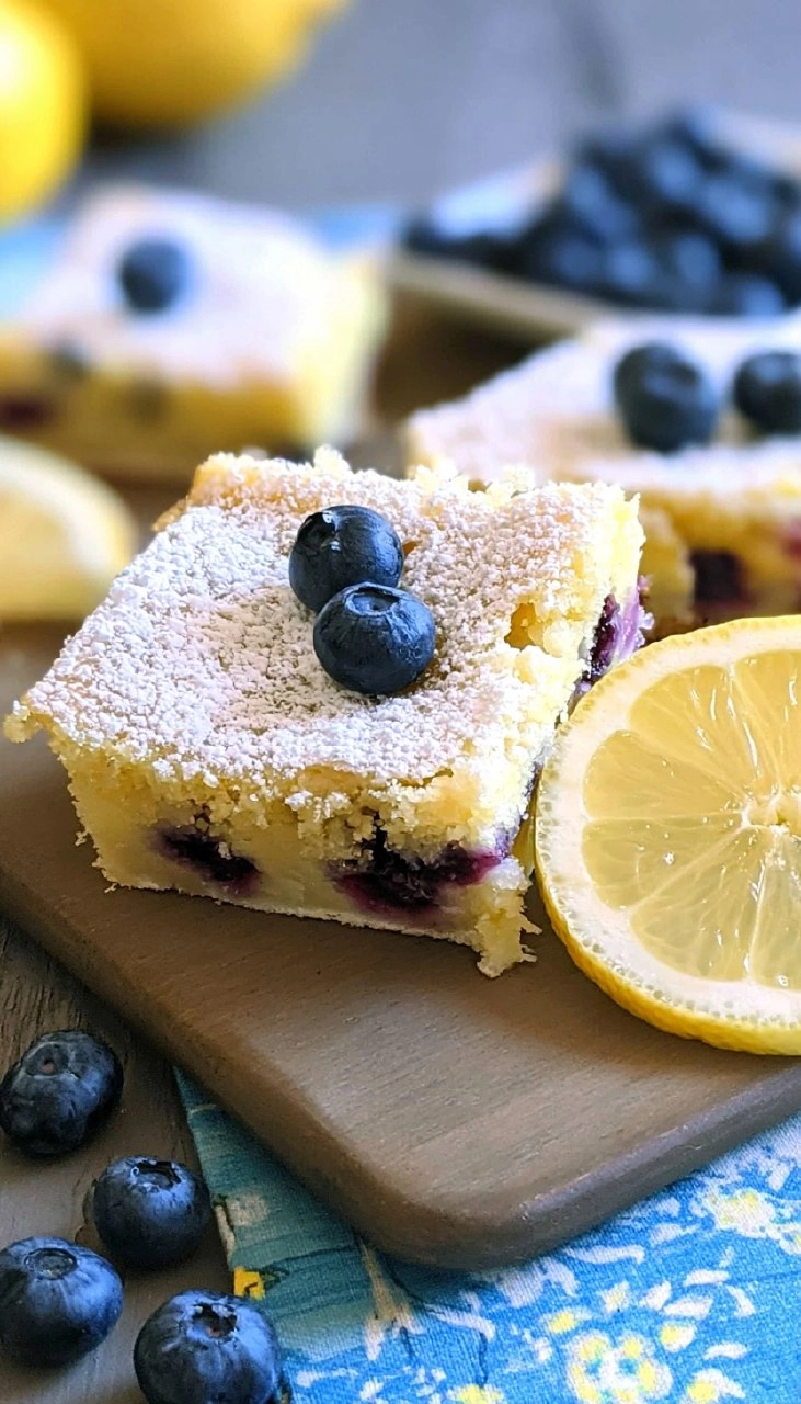 Blueberry Lemon Bars | Sweet-Tart Picnic Dessert Squares 90 Blueberry Lemon Bars | Sweet-Tart Picnic Dessert Squares