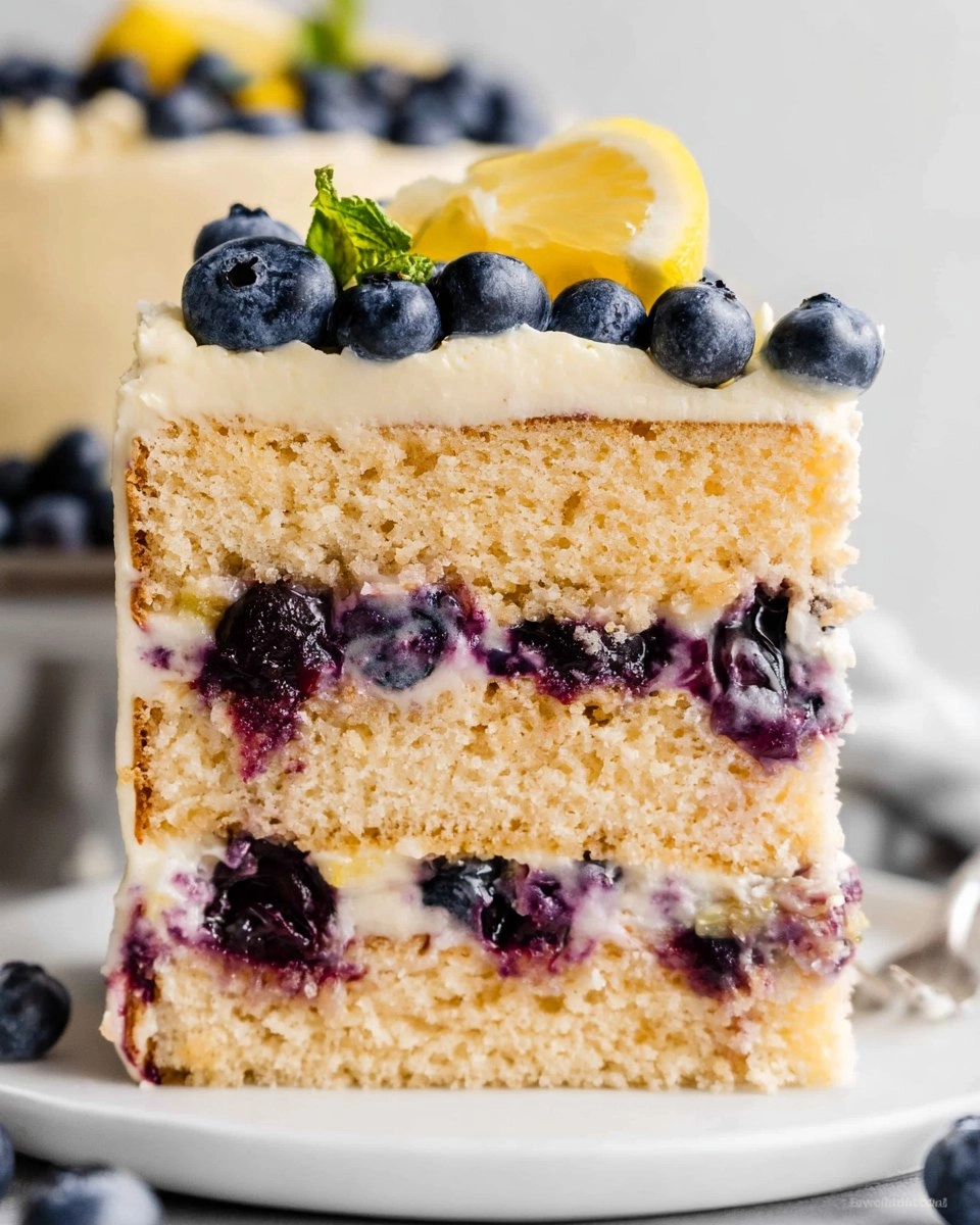 Blueberry Lemon Icebox Cake