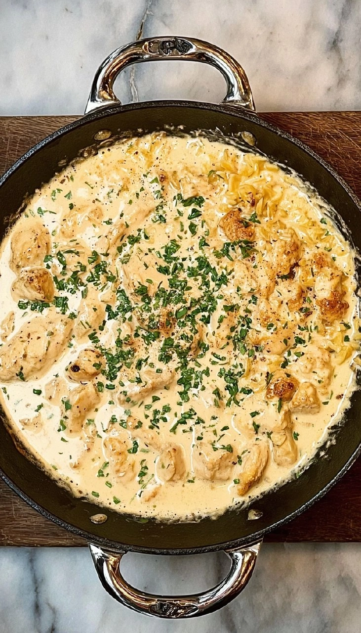 Creamy Smothered Chicken and Rice 125 Creamy Smothered Chicken and Rice