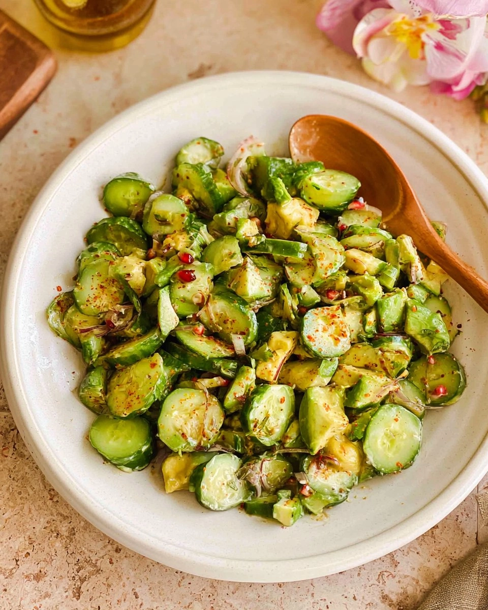 Cucumber Avocado Salad (Creamy, and Ready in 10 minutes) 69 Cucumber Avocado Salad (Creamy, and Ready in 10 minutes)