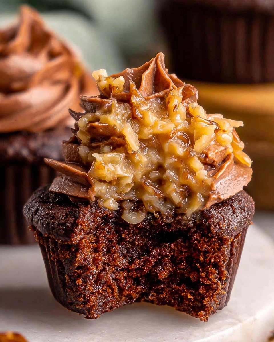 German Chocolate Cupcakes
