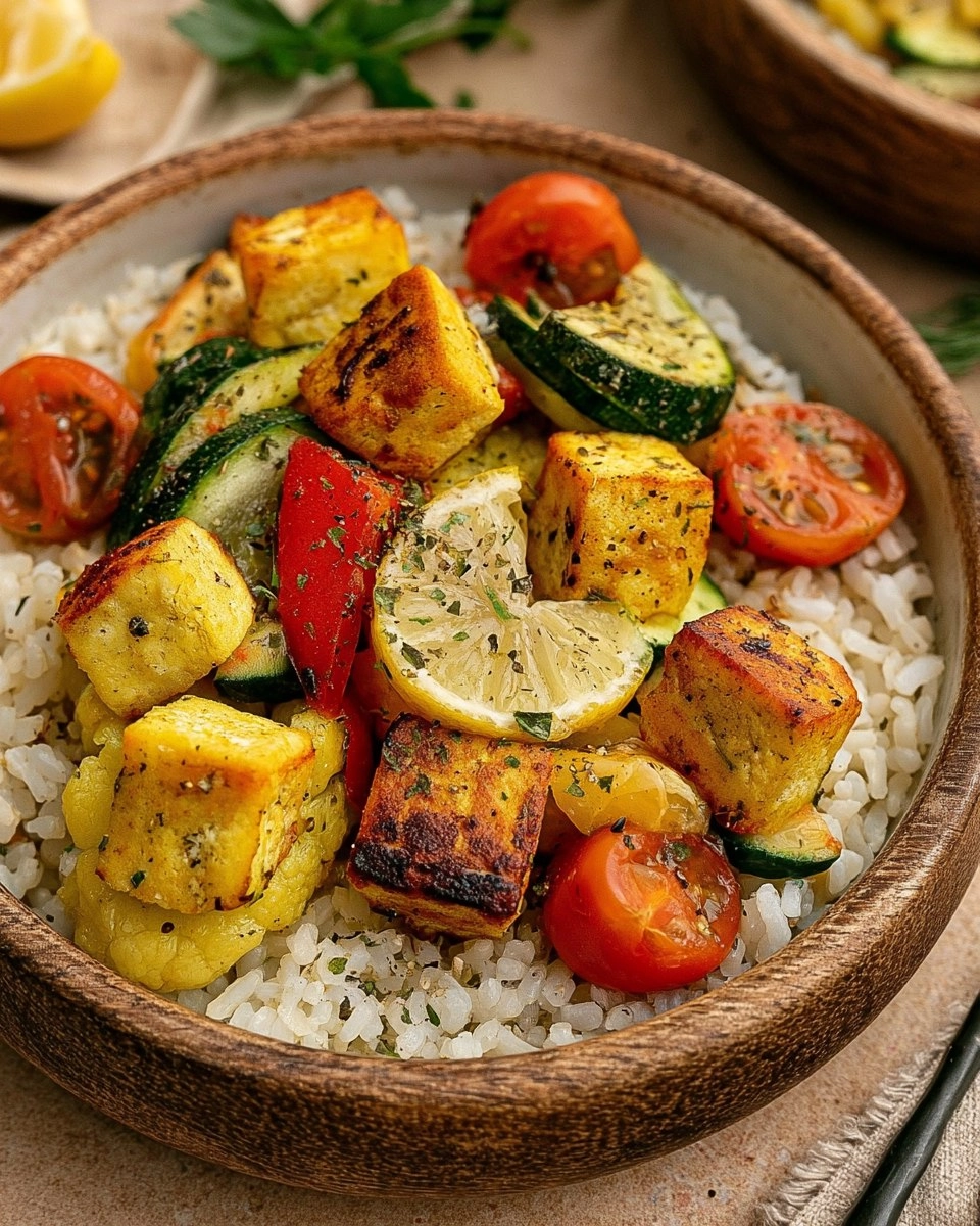 Greek Tofu & Rice Bowls