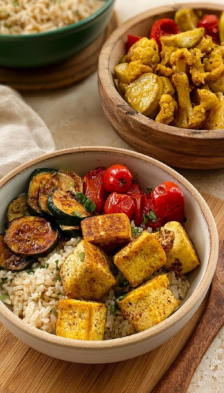 Greek Tofu & Rice Bowls