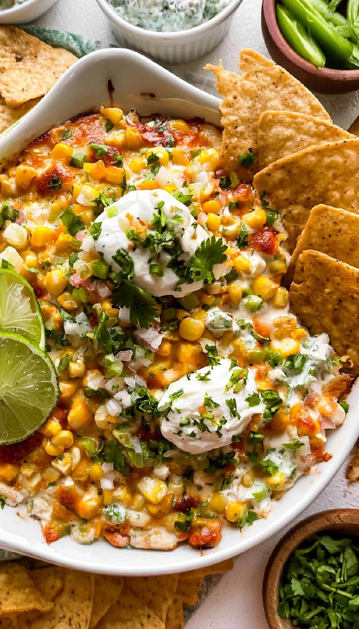 Mexican Street Corn Dip | Creamy Crowd-Pleasing Cookout Appetizer