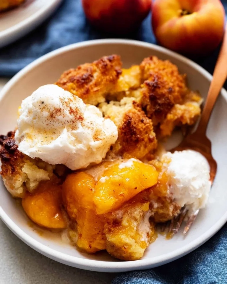 Peach-Cobbler-Old-Fashioned-Summer-Fruit-Dessert-Recipe