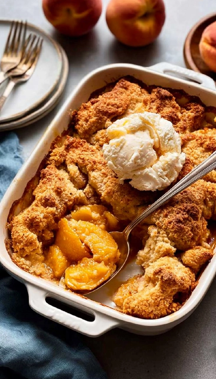 Peach Cobbler | Old-Fashioned Summer Fruit Dessert