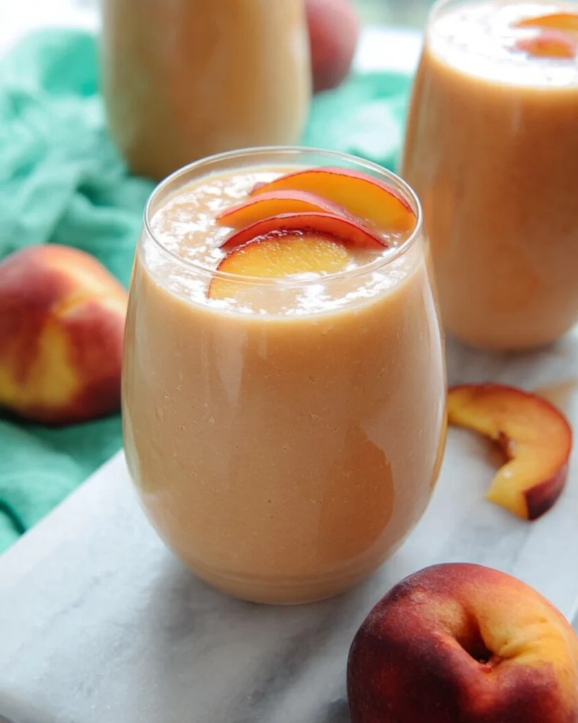 5-Minute-Peach-Smoothie-Recipe