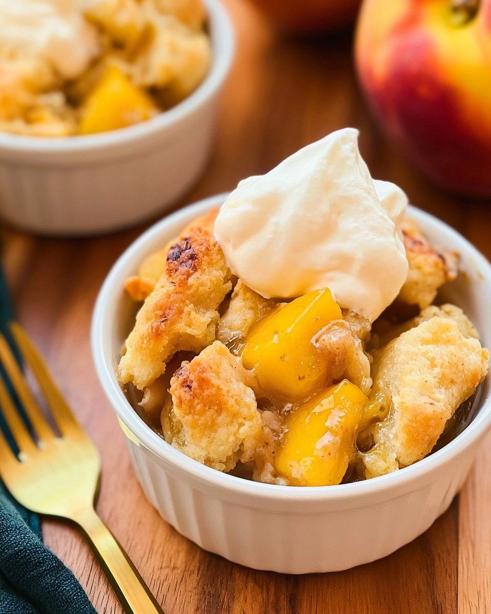 Air Fryer Mini Peach Cobbler