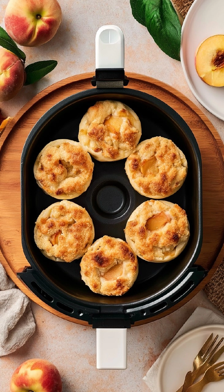 Air Fryer Mini Peach Cobbler