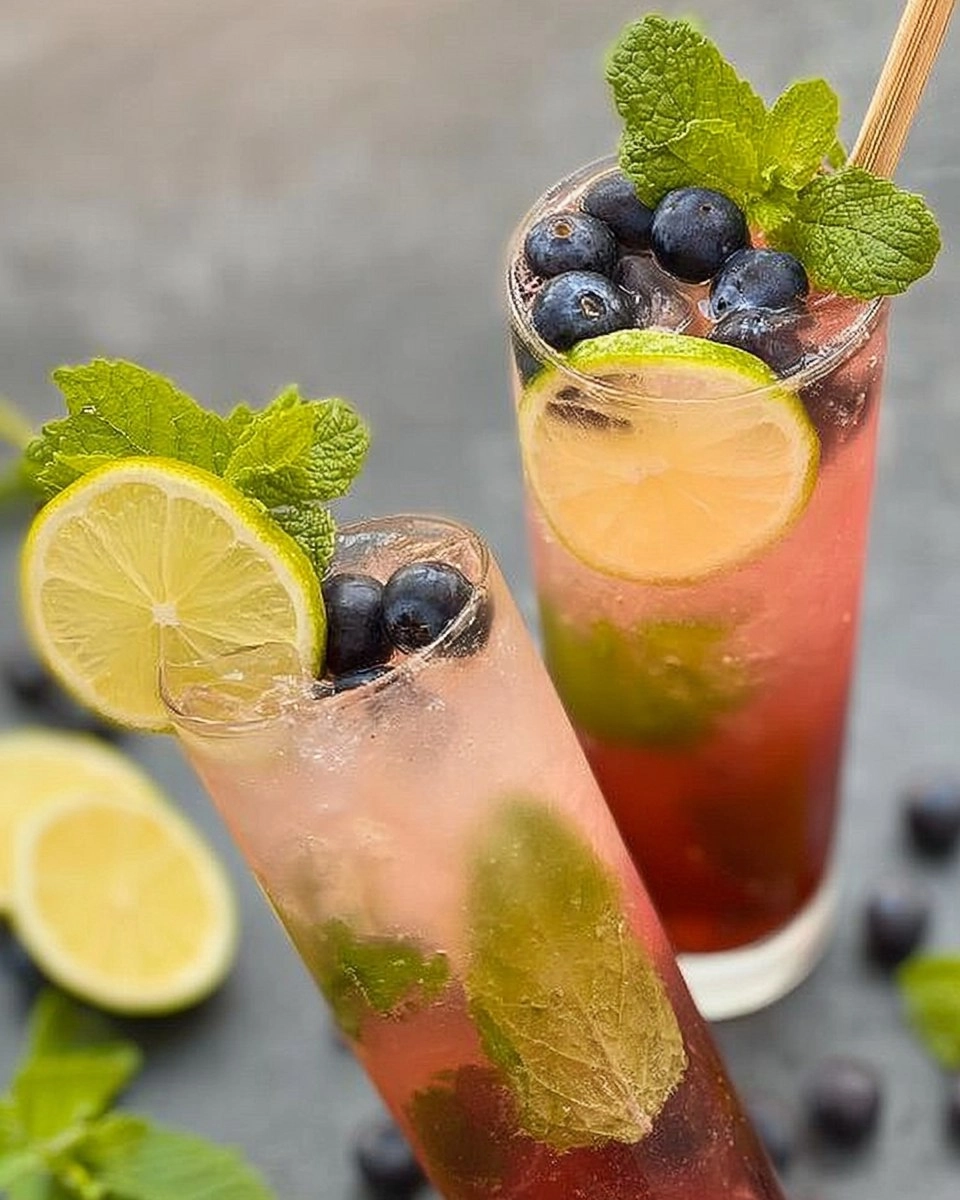 Blueberry Mojitos 74 Blueberry Mojitos