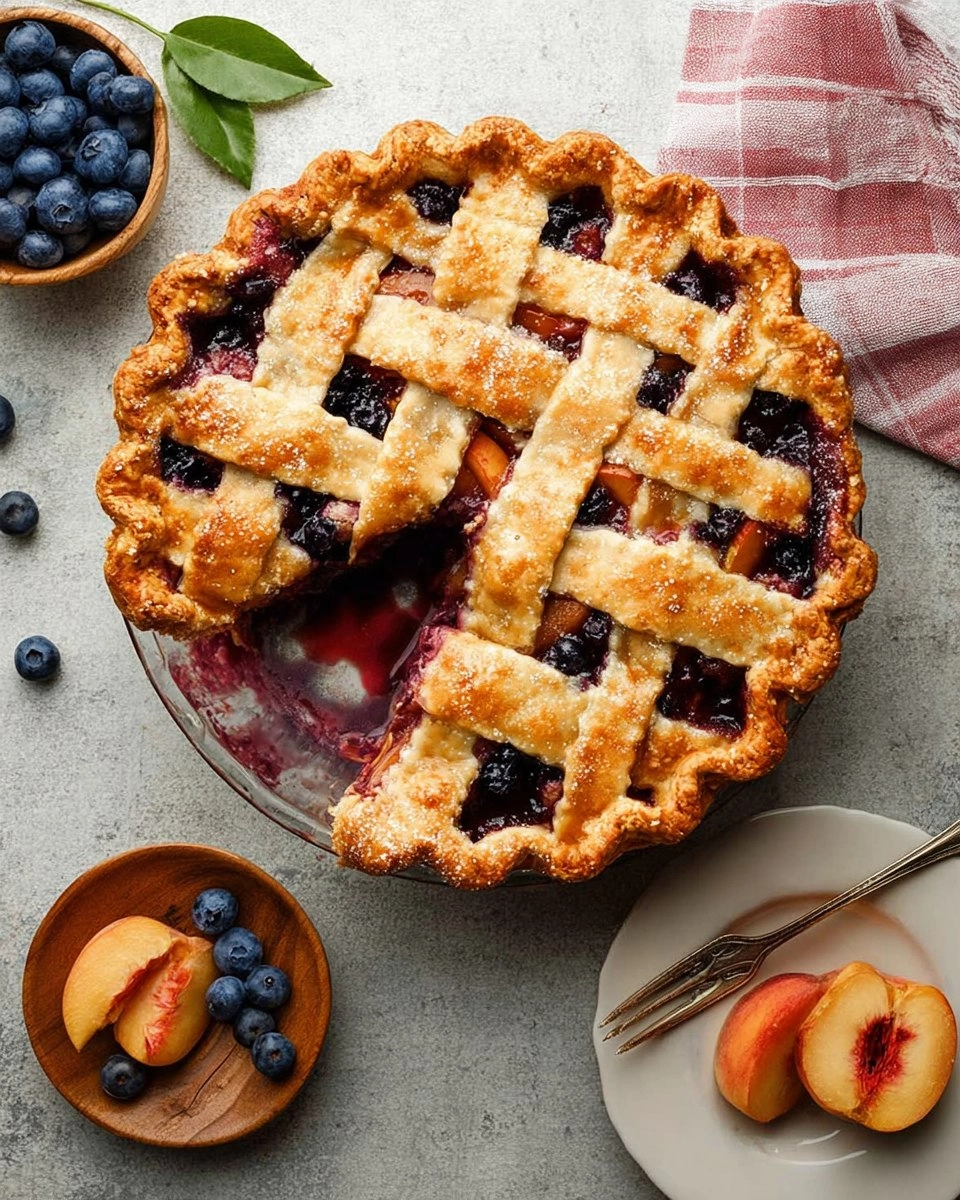 Blueberry Peach Pie 129 Blueberry Peach Pie