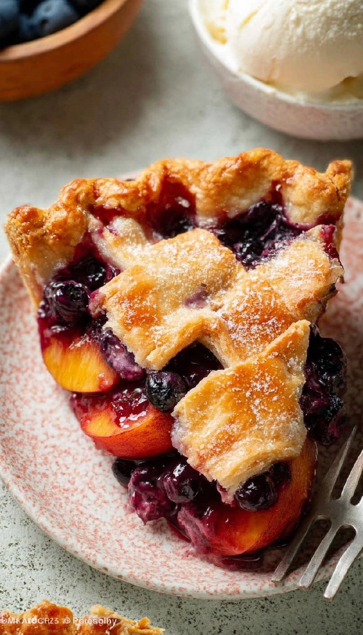 Blueberry Peach Pie 130 Blueberry Peach Pie
