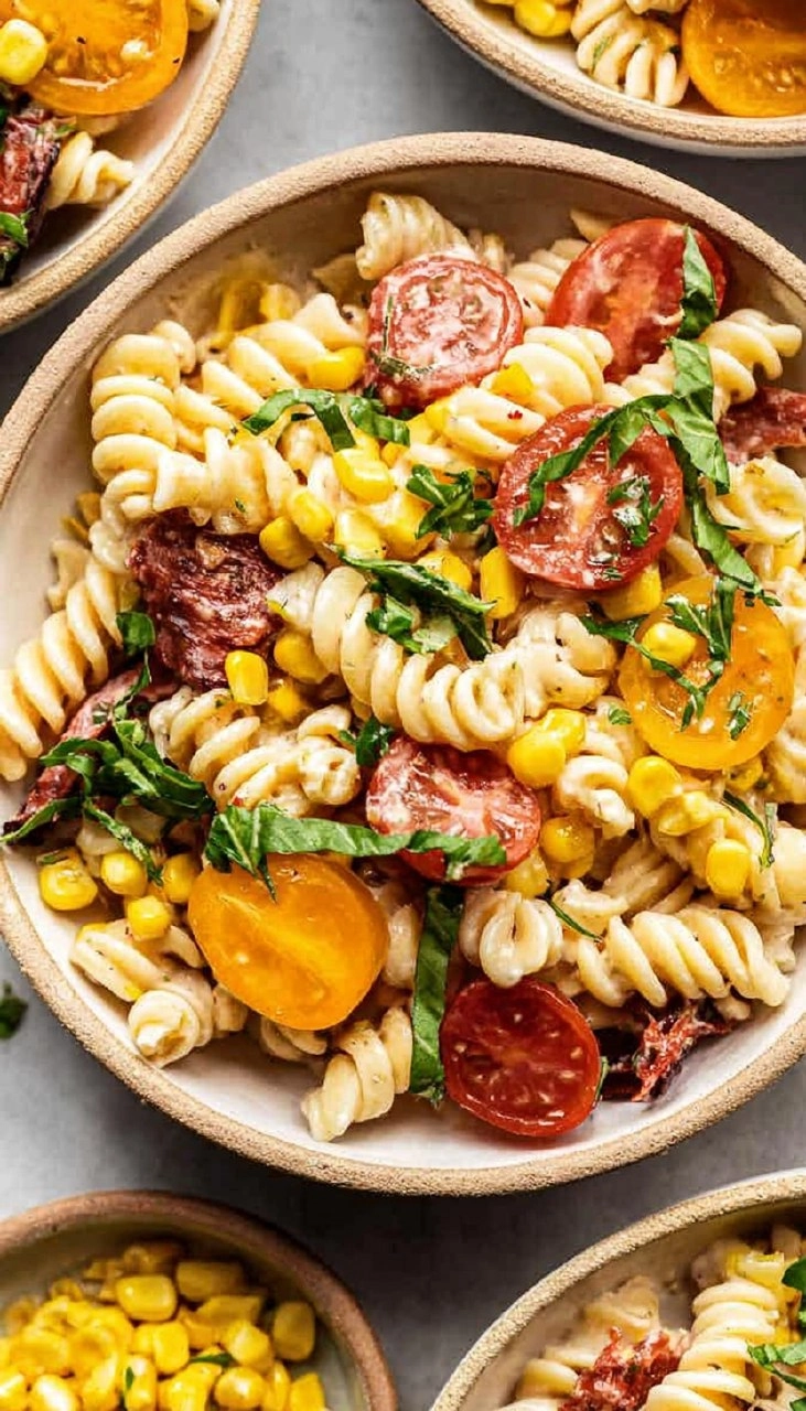 Corn and Tomato Pasta Salad
