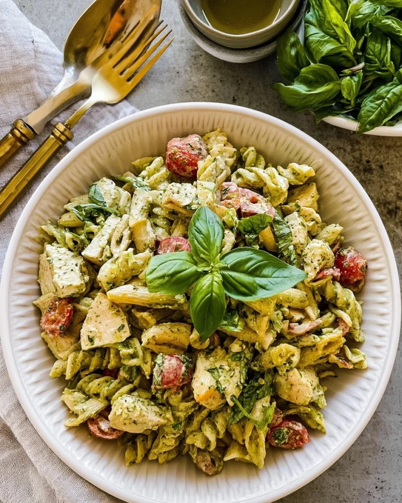 Creamy-Chicken-Pesto-Pasta-Salad-Recipe
