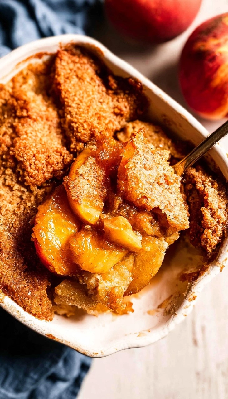 Easy Peach Cobbler (Gluten-Free, Naturally Sweetened)