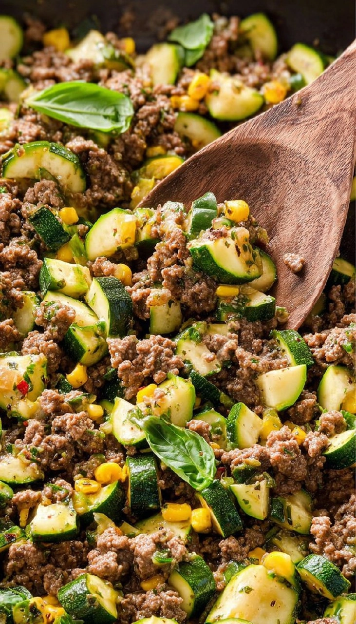 Ground Beef and Zucchini Skillet 85 Ground Beef and Zucchini Skillet