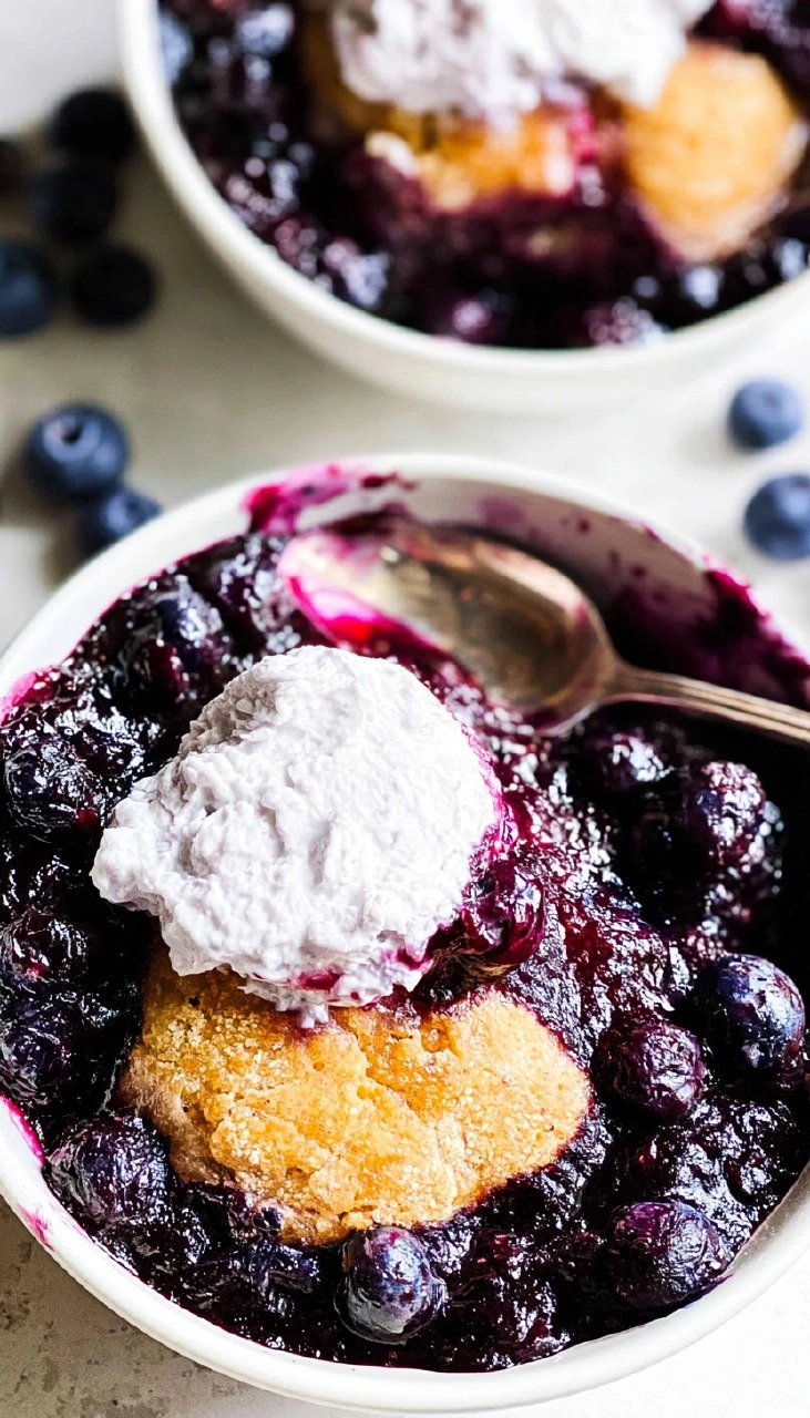 Healthy Blueberry Cobbler (Gluten Free, Paleo & Dairy Free)