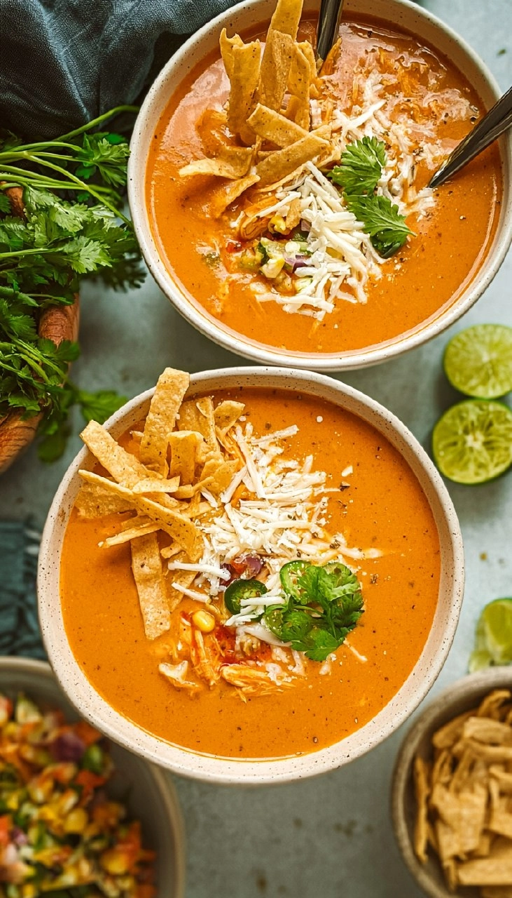 Instant Pot Chicken Enchilada Soup