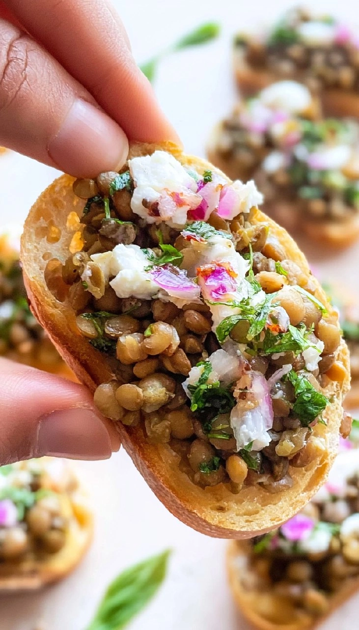 Lentil Bruschetta 80 Lentil Bruschetta