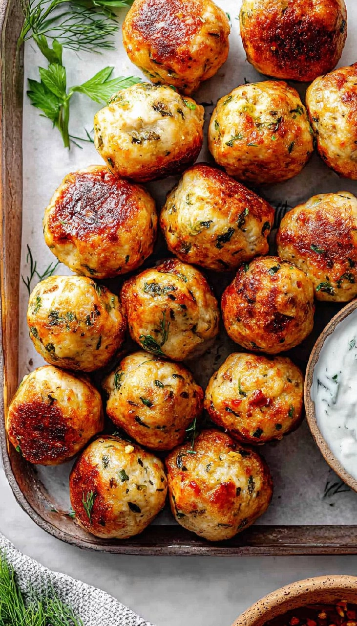 Mediterranean Chicken Meatballs