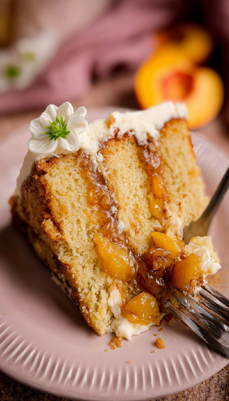 Peach Cobbler Cake 190 Peach Cobbler Cake