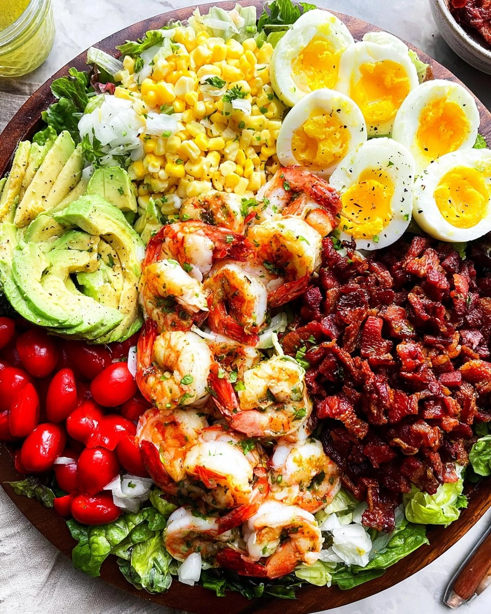 Shrimp Cobb Salad (Healthy, Easy Summer Dinner)
