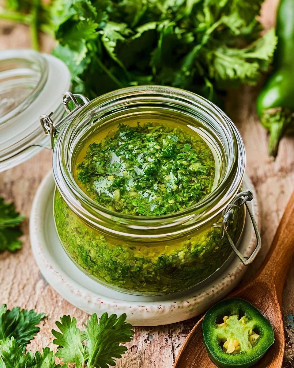 Spicy Chimichurri Sauce with Jalapeño