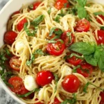 Tomato and Mozzarella Pasta (Pasta alla Checca) 91 Tomato-and-Mozzarella-Pasta-Pasta-alla-Checca-Recipe