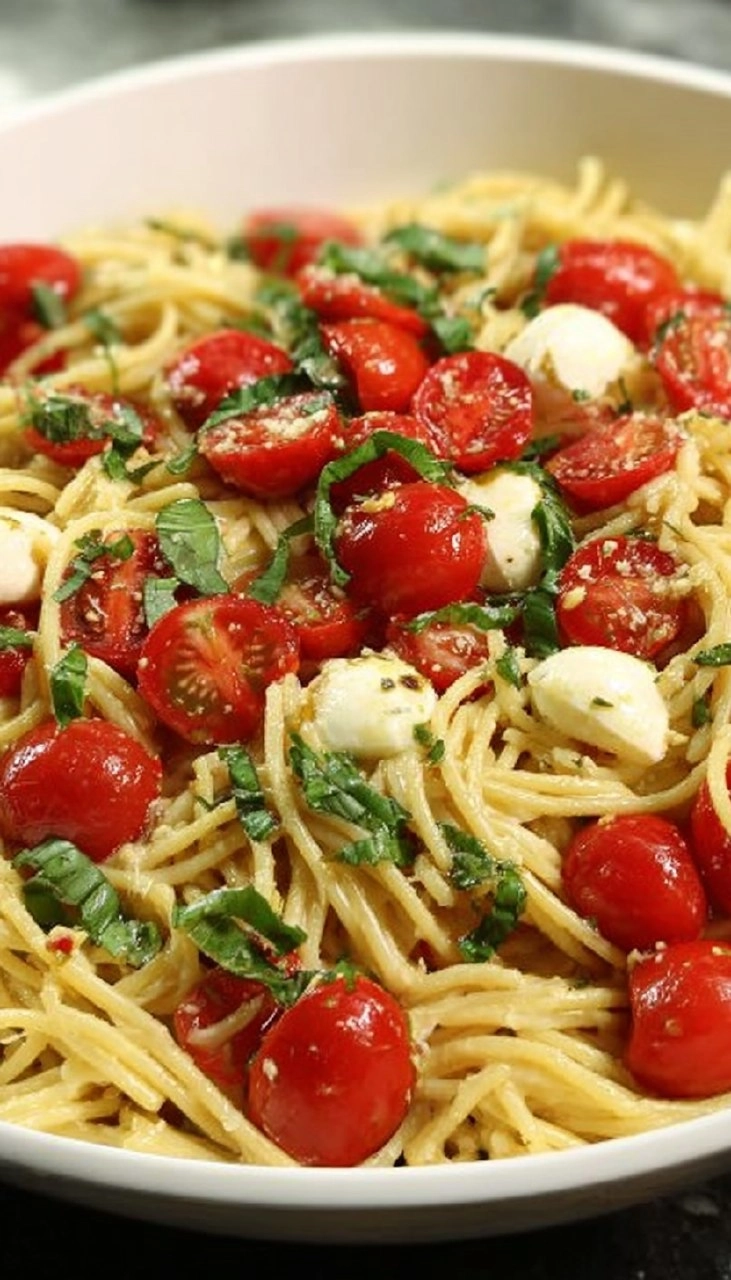 Tomato and Mozzarella Pasta (Pasta alla Checca) 90 Tomato and Mozzarella Pasta (Pasta alla Checca)