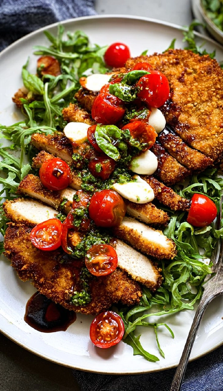 Caprese Chicken Cutlets 130 Caprese Chicken Cutlets