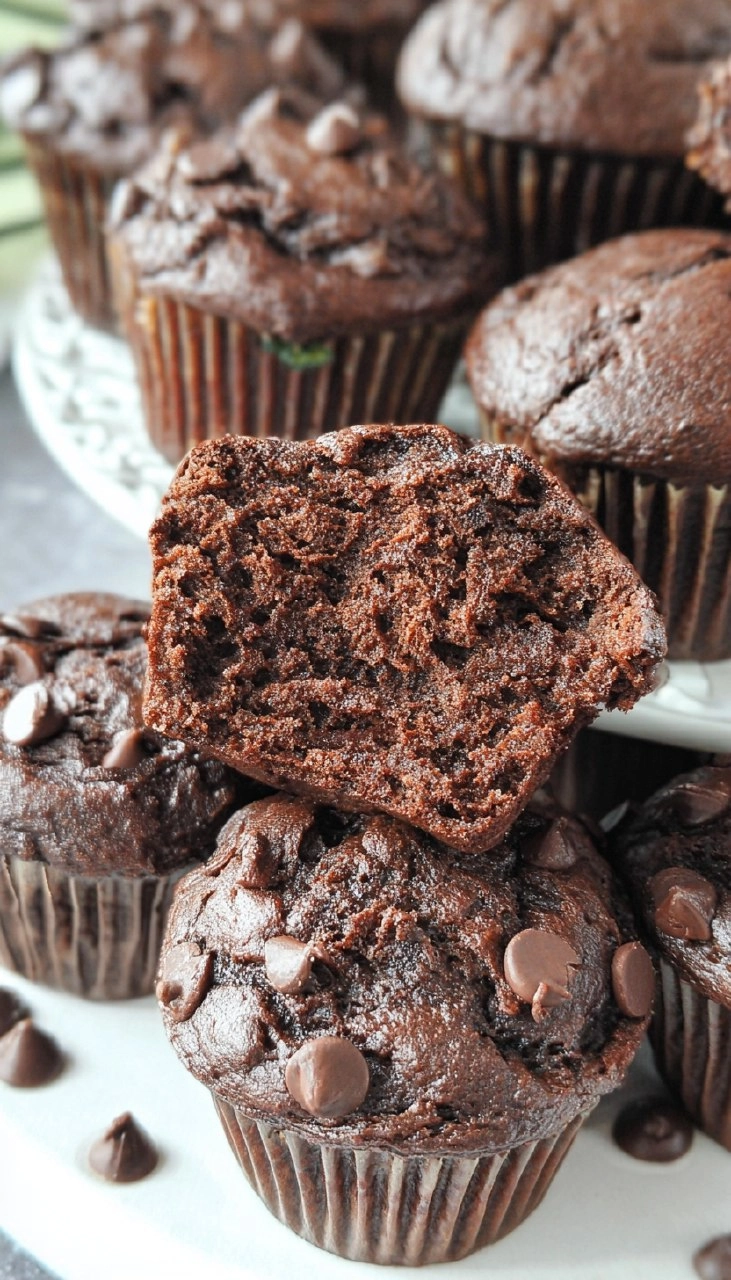 Chocolate Zucchini Muffins 100 Chocolate Zucchini Muffins