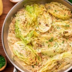 Creamy-Garlic-Parmesan-Cabbage-Low-Carb-Skillet-Recipe-Recipe