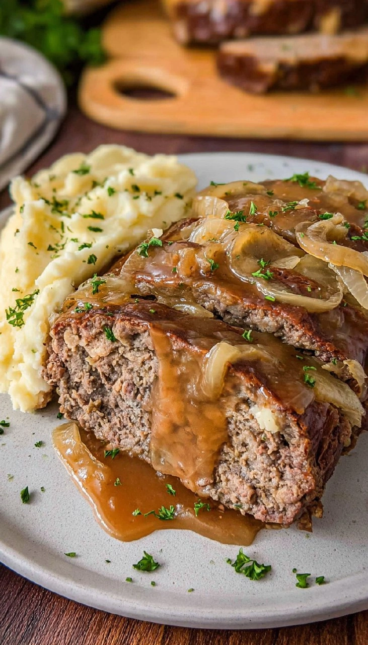French Onion Meatloaf 110 French Onion Meatloaf