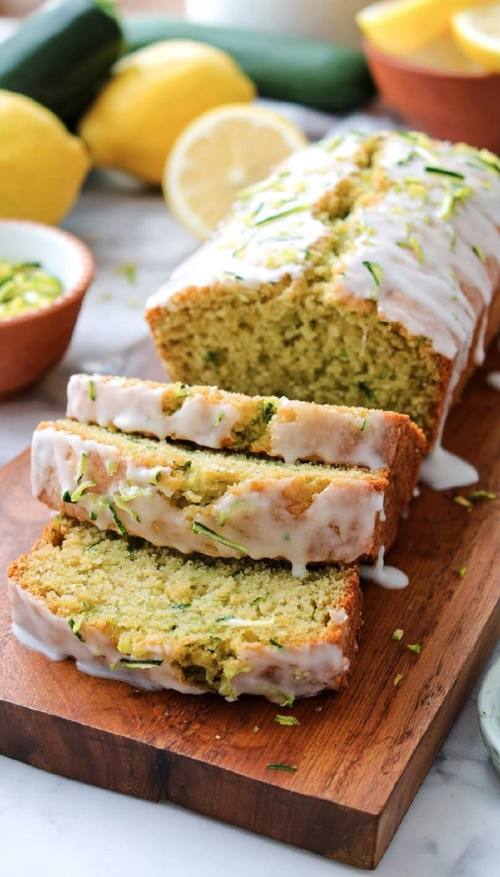 Glazed Lemon Zucchini Bread